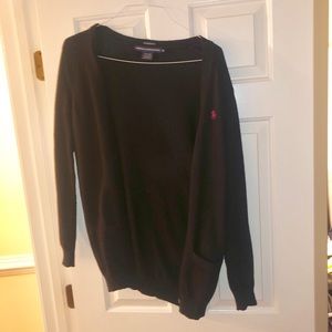 A polo cardigan
